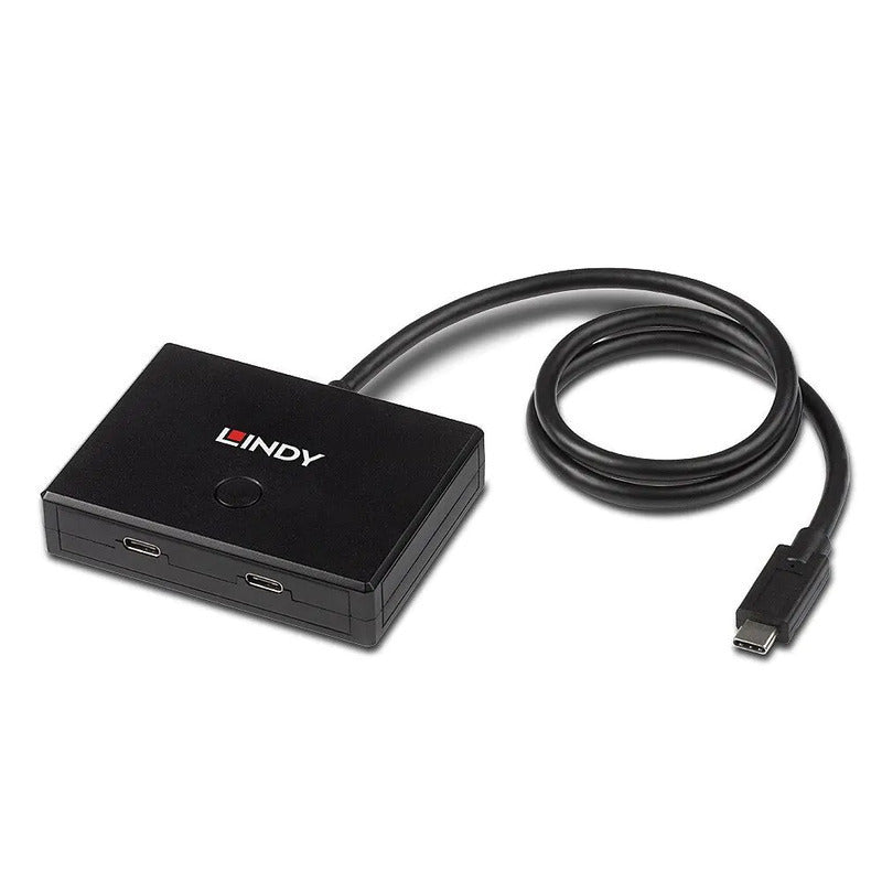Lindy 2 端口 USB 3.2 C 开关