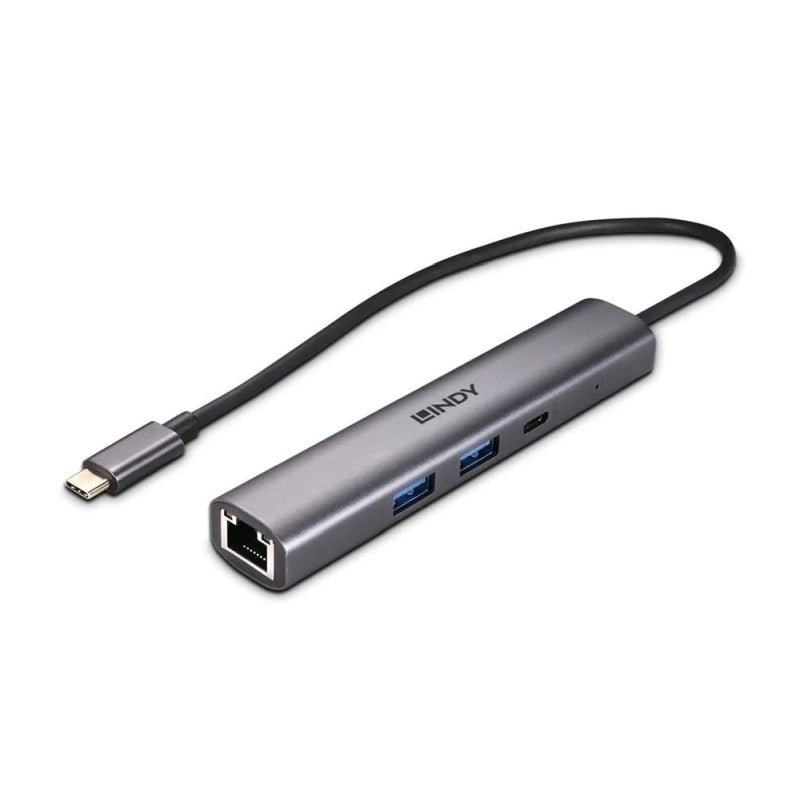 Lindy USB 3.2 集线器,带 gb Eth