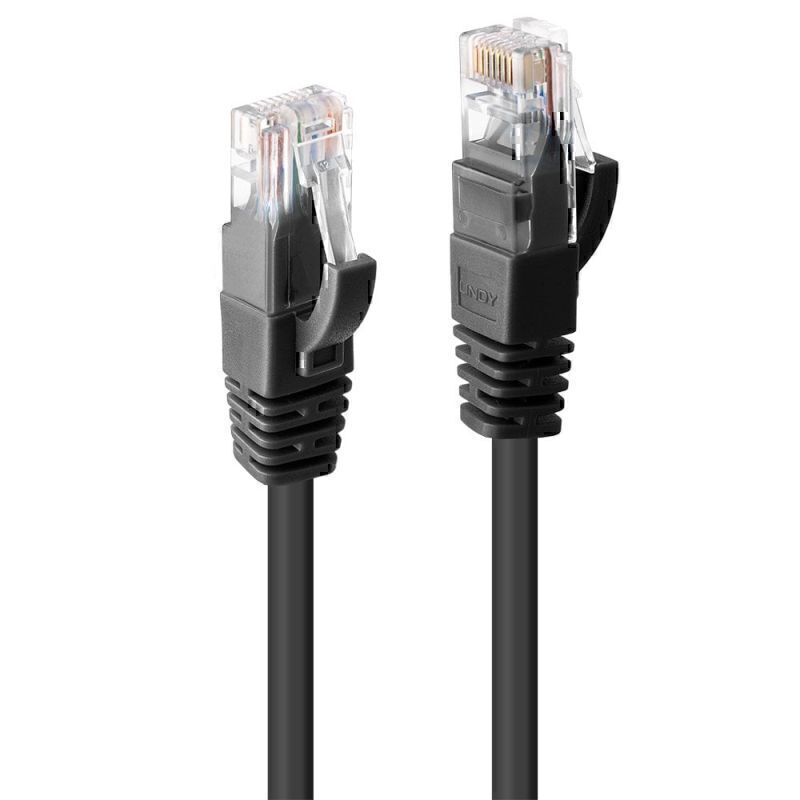 Lindy .5m CAT6 UTP 电缆 BK