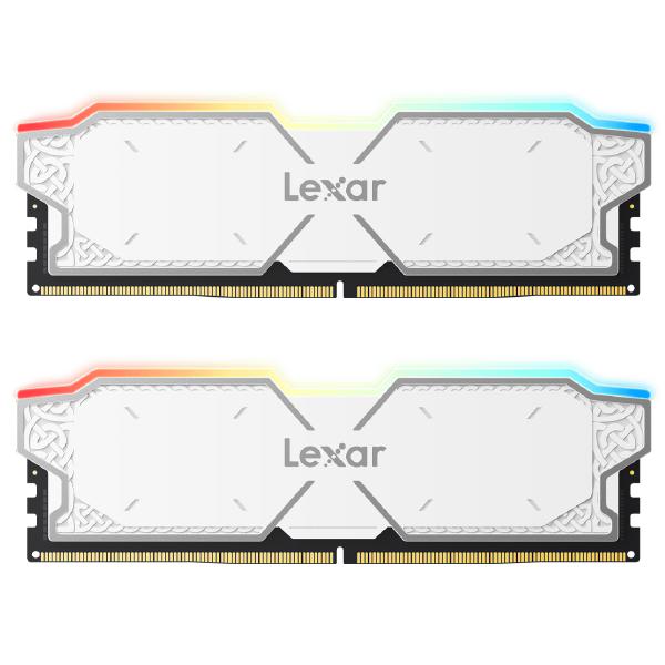 Lexar U-DIMM DDR5 6000 32GB KIT(16GB*2), CL38, THOR RGB White dual pack, Limited Lifetime Warranty