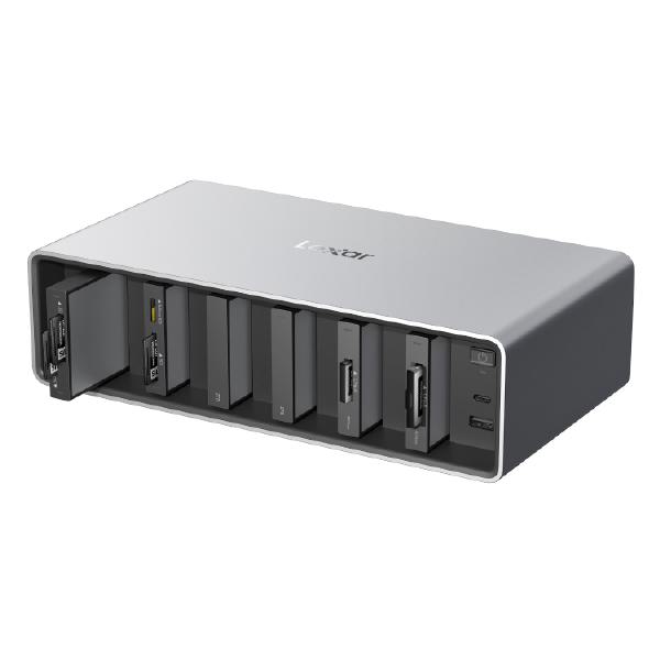 Lexar -LPWF800N-4A1NAU-Professional Workflow Docking Station, 6-bays, Thunderbolt 4, 3 Year Warranty