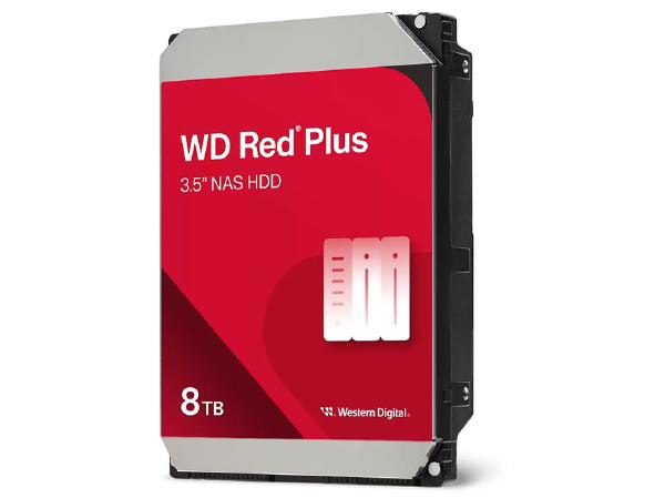 WD Red Plus WD80EFPX 8TB 5640RPM 256MB 3.5" NAS Internal Hard Drive, 3 Year Warranty - SOH Pricing Only