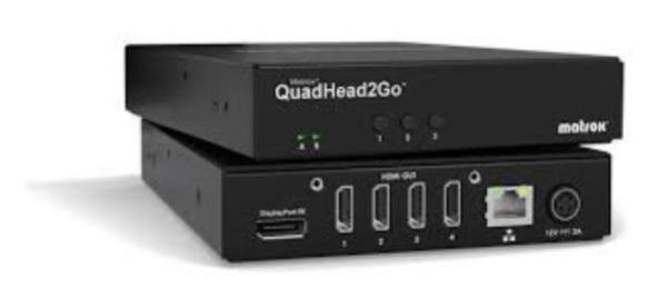 *EX-DEMO* Matrox QuadHead2Go Q185 DisplayPort Multi-Monitor Controller Appliance, 1x DisplayPort 1.2, 4x HDMI, 1x RJ45