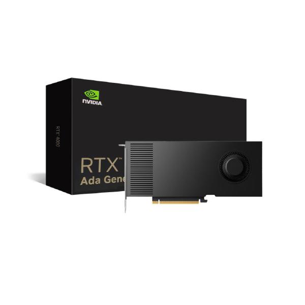 NVIDIA RTX 4000 Ada, 20GB, GDDR6 160-bit, 280GB/s, PCIe 4.0 x 16, Single Slot, 4x Mini DisplayPort 1.4a, 130W, Ada Lovelace, 3YR Warranty