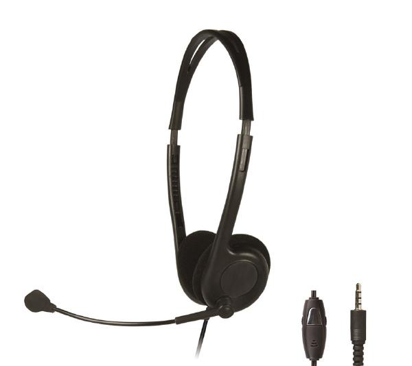 Shintaro Lightweight Headset with Boom Microphone, Inline Volume Control, and 3.5mm Combo Jack - Ideal for Hands-Free Video Chat and Gaming