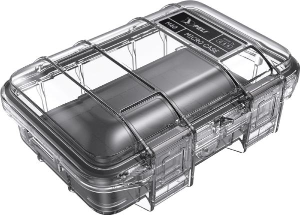 Pelican M40 Waterproof Hard Micro Clear Case with Black Liner