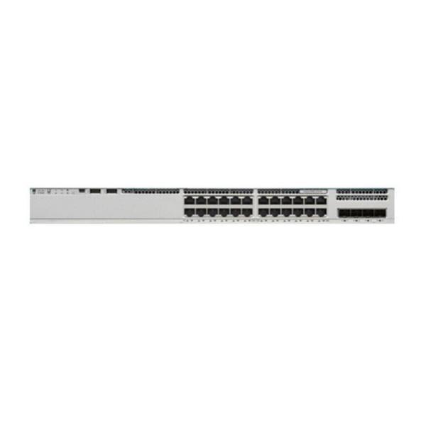 Cisco Catalyst 9200L, 24-Port Managed Switch with 8 MultiGigabit Ethernet, 16 GE PoE+ and 4 SFP+, 370W Power Budget Ports, Network Essentials