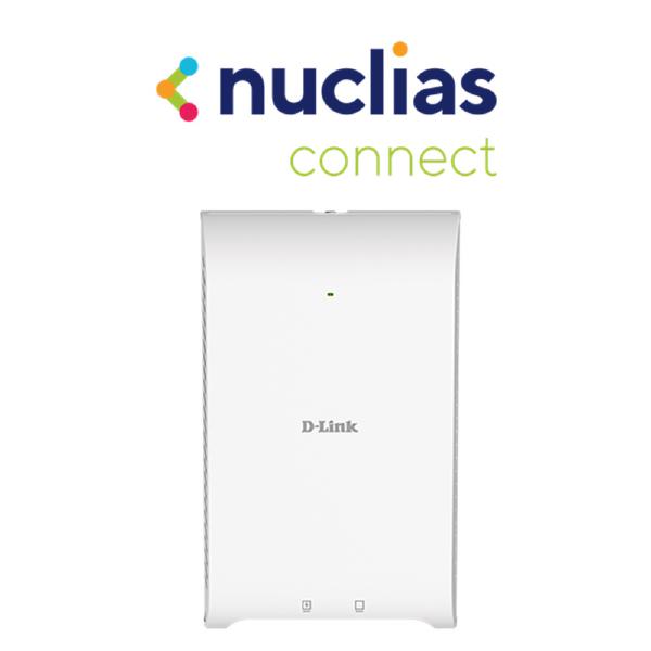 D-Link Wireless AC1200 Wave 2 Concurrent Dual Band Wall-Plate Access Point with PoE passthrough