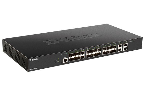 D-Link DXS-1210, 28-Port Smart Managed Switch with 24-port (10G) Base-X SFP+ and 4 (10G) Base-T Ports