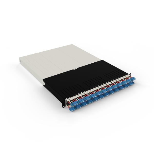 Patchbox.One 30RU OS2 LC-SC Fiber Optic Cable Management System, Includes 24x 30RU OS2 LC-SC Casettes, 3x Patchcatch Pairs & 1x Mounting Rail Pair