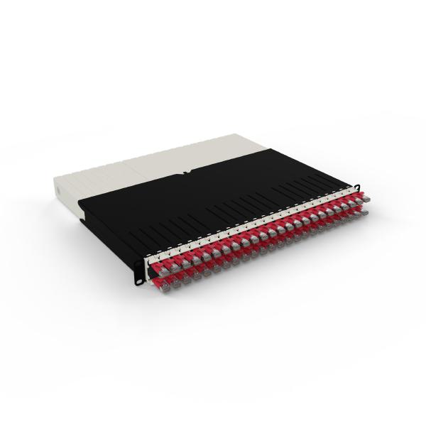 Patchbox.One 8RU STP Red Cat6A Cable Management System, Includes 24x 8RU Red Casettes, 3x Patchcatch Pairs & 1x /Dev/Mount Pair