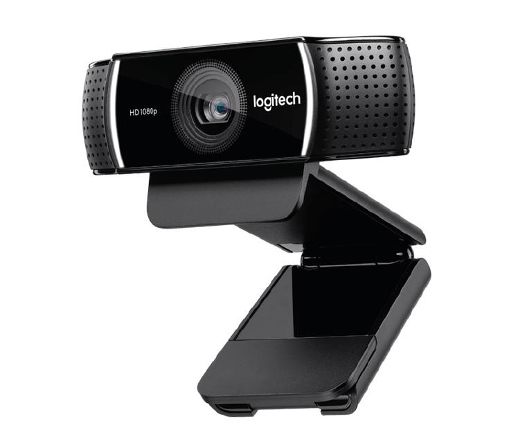 Logitech Webcam HD Pro C922, USB, Monitor Clip, Mini Tripod, H.264, Stereo Audio.