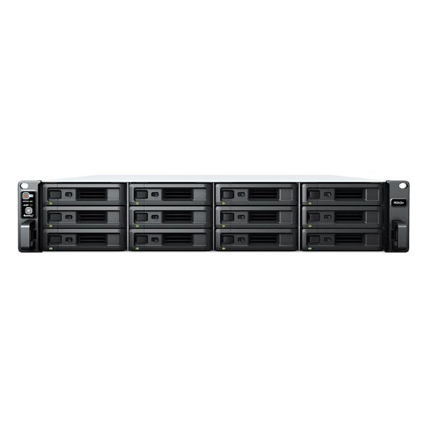 Synology RackStation RS2423+ 12-Bay 3.5" Diskless 2xGbE NAS+ 1 x 10GbE (RJ45) (2U Rack) (SMB), AMD RyzenTM, 8GB RAM. Ask for a Solutions Project Quote