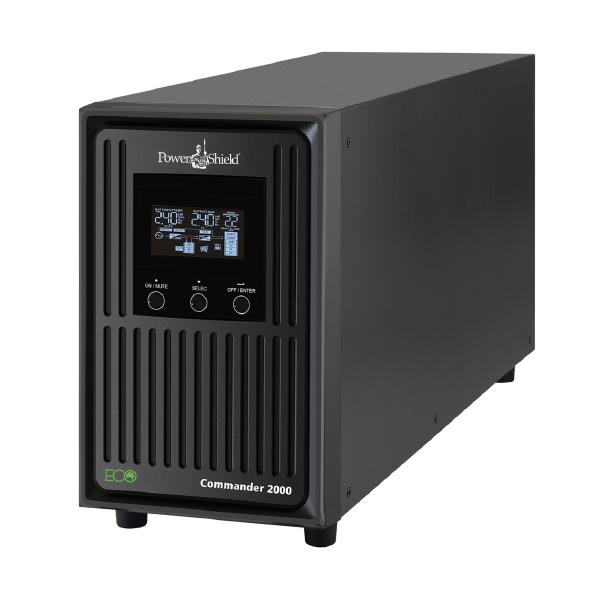 PowerShield PSCM2000 Commander 2000VA / 1800W Line Interactive, Pure Sine Wave Tower UPS, 2 Year Advanced Replacement Warranty
