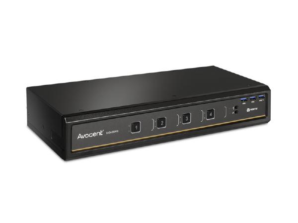 Vertiv Avocent SwitchView Universal DP/H KVM Switch 4-Port Dual Display - Power Supply Included
