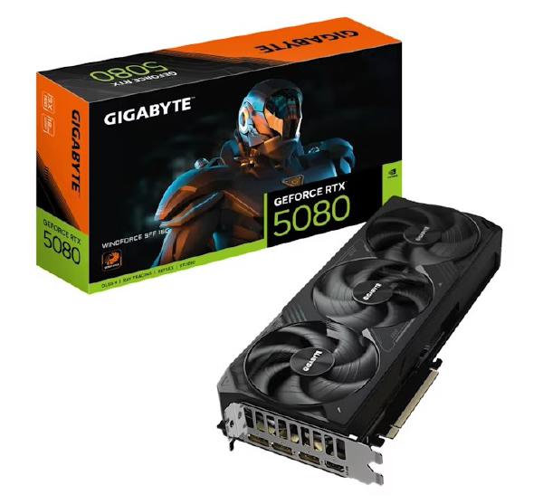 Gigabyte GeForce RTX 5080 Windforce OC 16GB Graphics Card