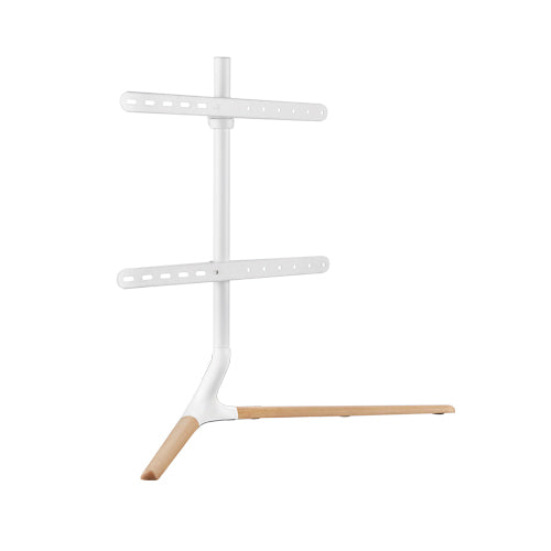 Brateck Modern Linear Tabletop TV Stand For 49'-70' TVs, Weight Capacity: 40kg -- Matte White & Beech 970x350x765mm (LS)