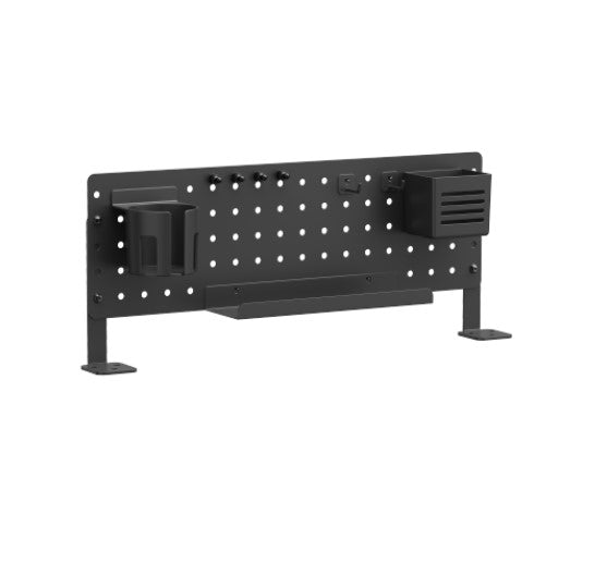 Brateck PB-007-01-B DESK PEGBOARD ORGANIZER WITH STORAGE KITS (BLACK) 600x100x240mm (LS)