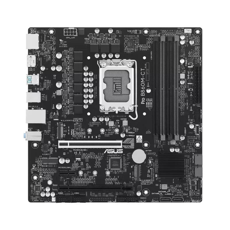 ASUS PRO B860M-CT-CSM-SI, Micro-ATX Motherboard, Intel B860, LGA1851, DDR5