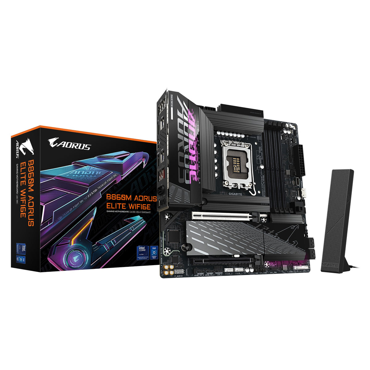 Gigabyte M/B B860M A ELITE WIFI6E 1.0, Intel ® B860, 4 x DDR5 up to 256 GB, 2x