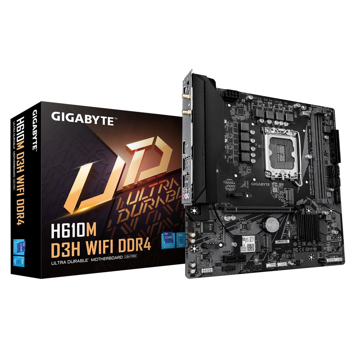 Gigabyte H610M D3H WIFI DDR4 Intel LGA 1700 , 2x DDR4 ~64GB, 1 x HDMI, 1x PCI