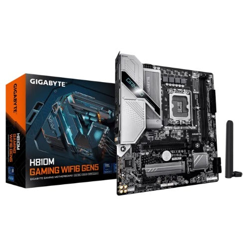 Gigabyte H810M G WIFI6 GEN5 MB Intel LGA 1851 ATX Motherboard, 2x DDR5 ~128GB