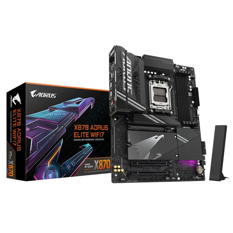 Gigabyte X870 AORUS ELITE WIFI7 AMD AM5 ATX Motherboard 4x DDR5~256GB,3x PCIe