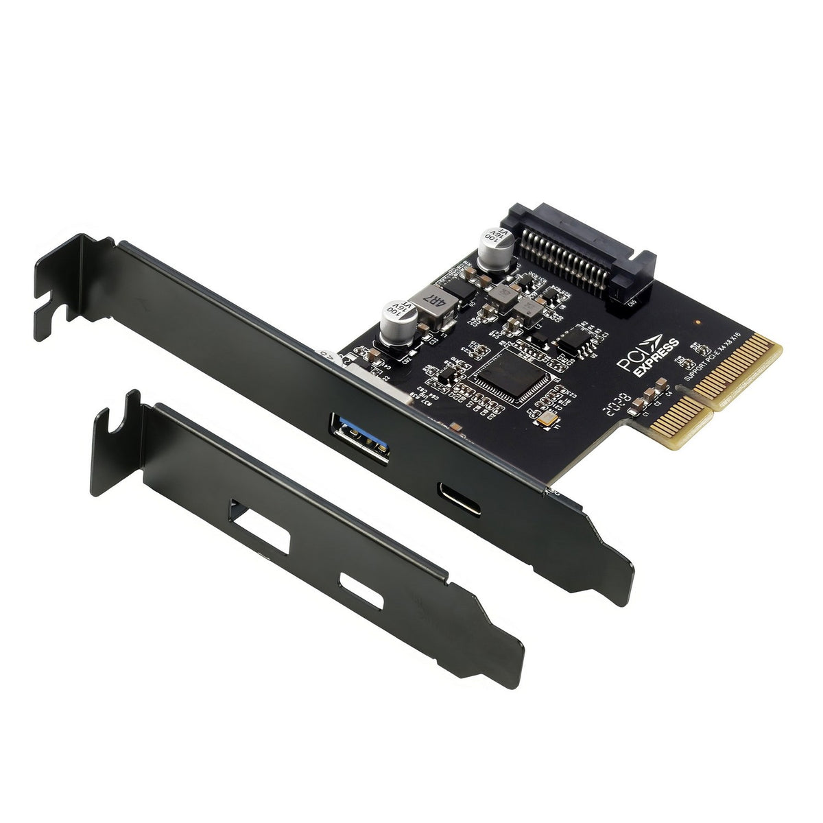 (LS)Simplecom EC312v2 PCIe x4 to 2-Port USB 3.2 Gen II 10Gbps USB-C and USB-A