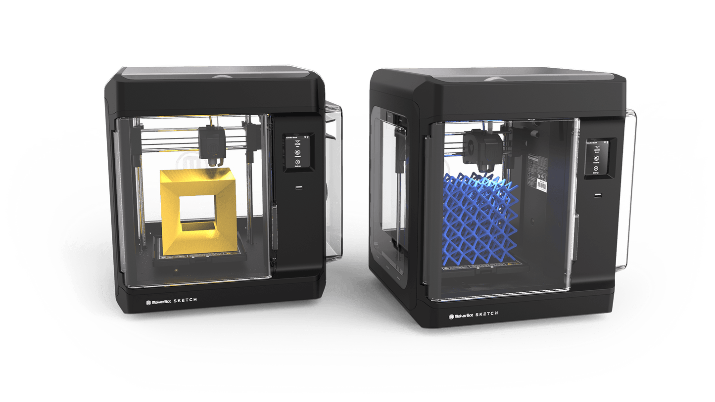 MAKERBOT 3D CLASSROOM BUNDLE 2xPRINTERS 4xPLA4xBUILDPLAT ES x2 ACTIVATION CARDS