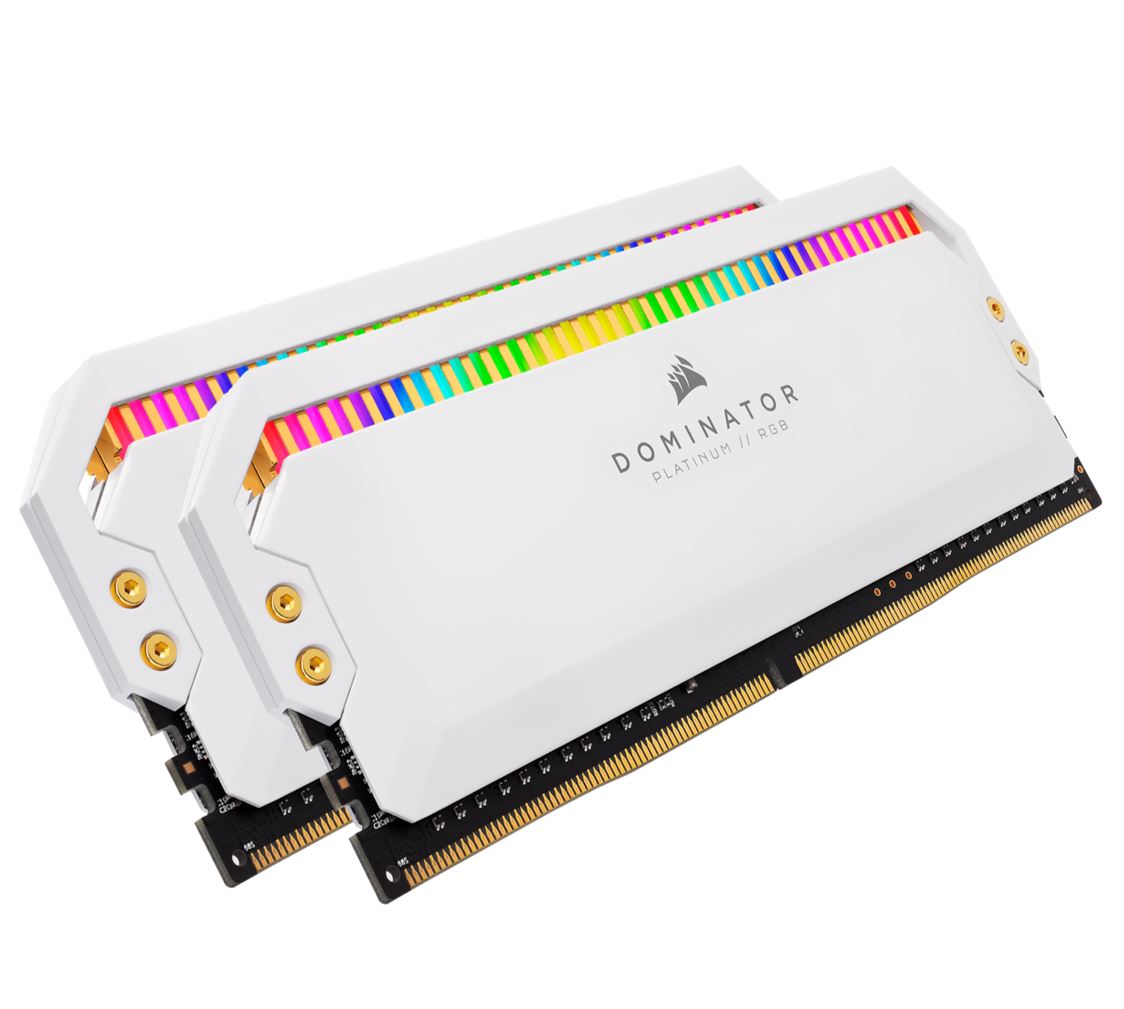 (LS)CMT16GX4M2C3600C18)Corsair Dominator Platinum RGB 16GB (2x8GB) DDR4 3600MHz C18 1.35V UDIMM XMP 2.0 White Heatspreaders Desktop PC Gaming Memory