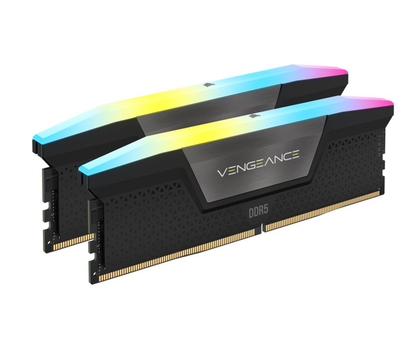 Corsair Vengeance RGB 32GB (2x16GB) DDR5 UDIMM 5200MHz C40 1.25V Desktop Gaming