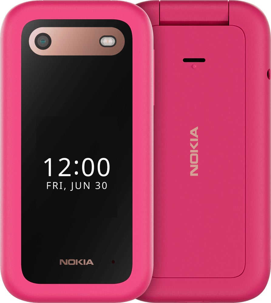 Nokia 2660 Flip 4G 128MB - Pop Pink (1GF012HPC1A04)*AU STOCK*, 2.8', 48MB/128MB, 0.3MP, Dual SIM, 1450mAh, 2 Years Warranty