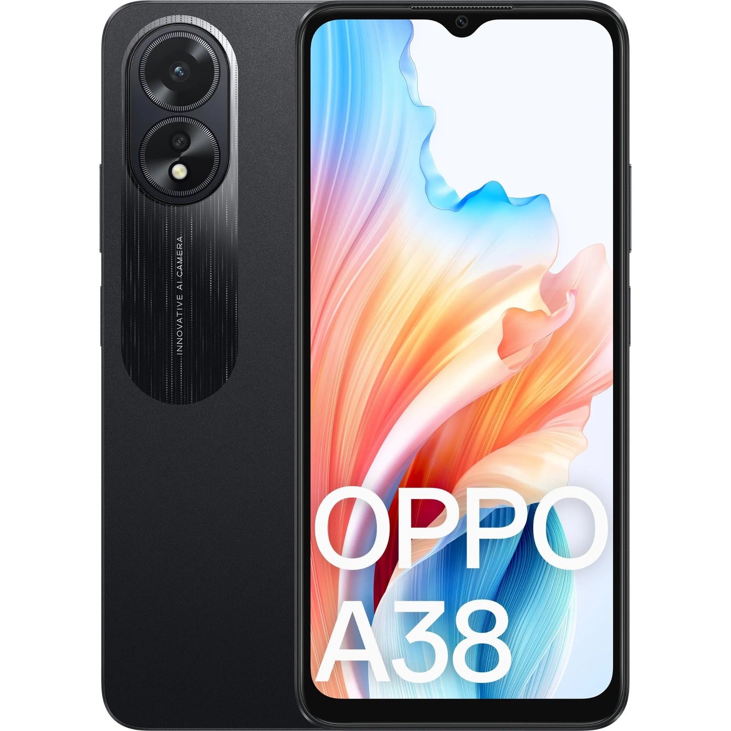 EOL OPPO A38 4G 128GB - Glowing Black (CPH2579AU Black)*AU STOCK*, 6.56', HD+, 90Hz, 4GB/128GB, 50MP/5MP, Dual SIM, 5000mAh, 2 Years Warranty