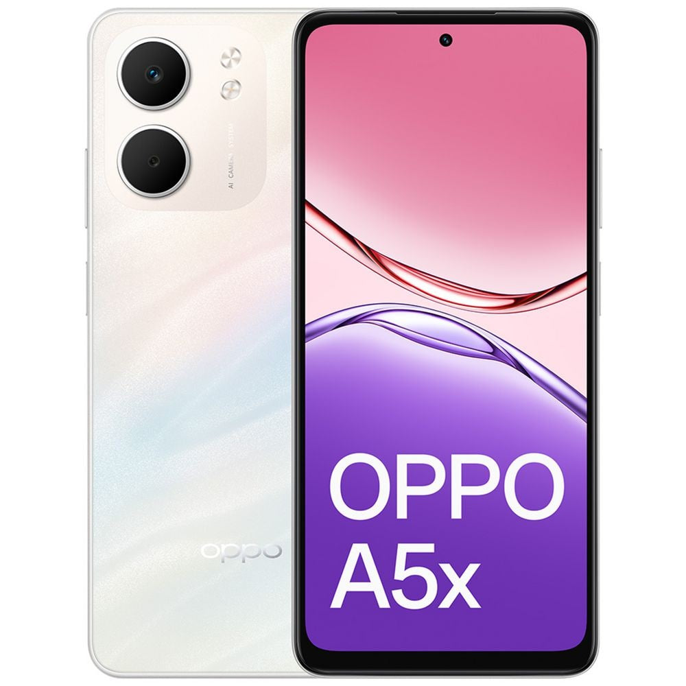 OPPO A5x 4G 128GB - Laser White (CPH2725AU WHITE)*AU STOCK*, 6.67