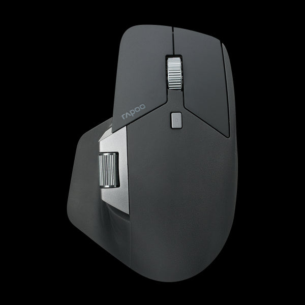 RAPOO MT760L BLACK Multi-mode Wireless Mouse -Switch between Bluetooth 5.0 and 2.4G -adjust DPI from 800 to 4000