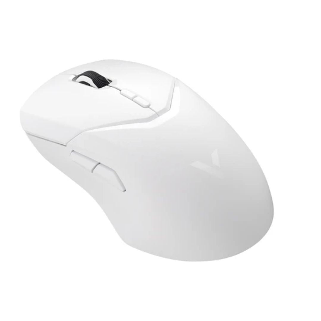 RAPOO VT9PRO Wireless / Wired.Rechargeable lightweight 68g, Customizable buttons, Wireles 1ms, , 4K 0.25ms w/ Optional V2M Receiver. Mouse -White (LS