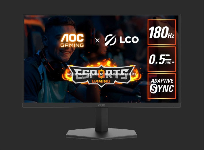 AOC 27'QHD,IPS,180Hz,1ms GtG / 0.5ms MPRT,HDR10,1H1DP, normal stand,Adaptive Sync,Low input lag,Gaming mode,Dial Point,Shadow Control,Low blue mode