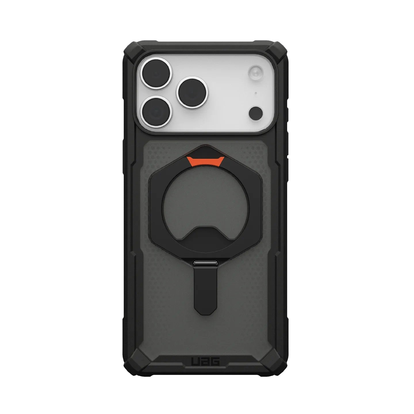 UAG Plasma XTE MagSafe Apple iPhone 17 Pro (6.3') Rugged Case - Black/Pop Orange (114527114097), 20ft. Drop Protection (6.1M), 1 Years Warranty
