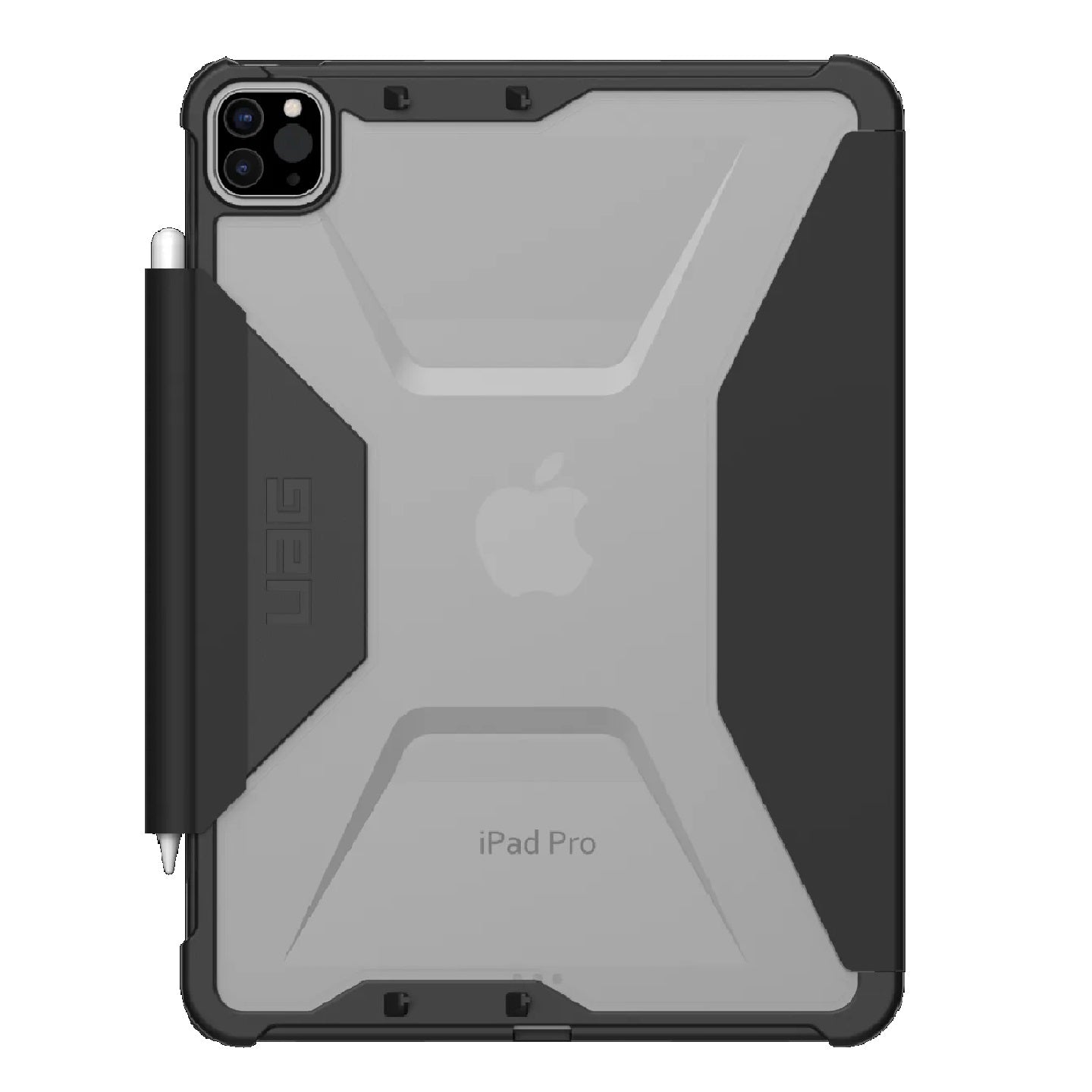 UAG Plyo Apple iPad Pro (11') (1st - 4th Gen)/ iPad Air (11') (M3/M2) (7th/6th/5th/4th Gen) Folio Rugged Case -Black/Ice(123292114043).1 Year Warranty