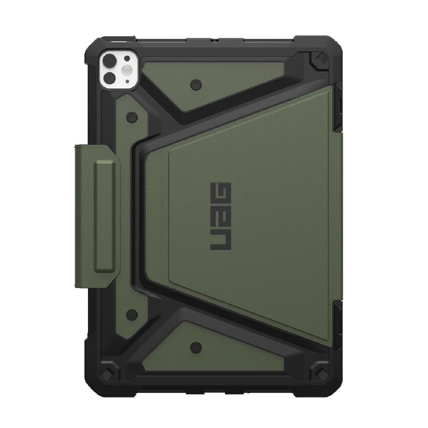 UAG Metropolis SE Apple iPad Pro M4 (11') (5th Gen) Folio Rugged Case - Olive (124475117272), DROP+ Military Standard, 10 Years Warranty