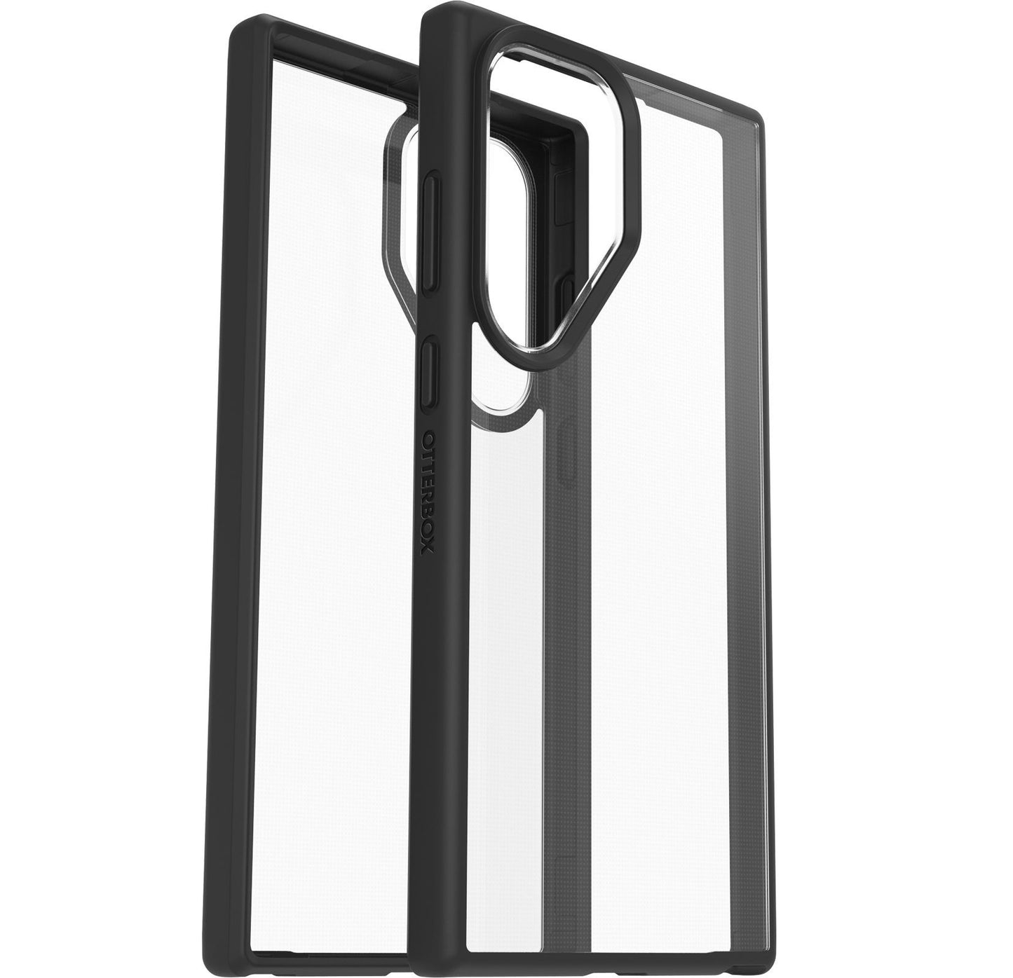 OtterBox React Samsung Galaxy S23 Ultra 5G (6.8') Case Black Crystal (Clear/Black) - (77-91319),Antimicrobial,DROP+ Military Standard,7 Years Warranty