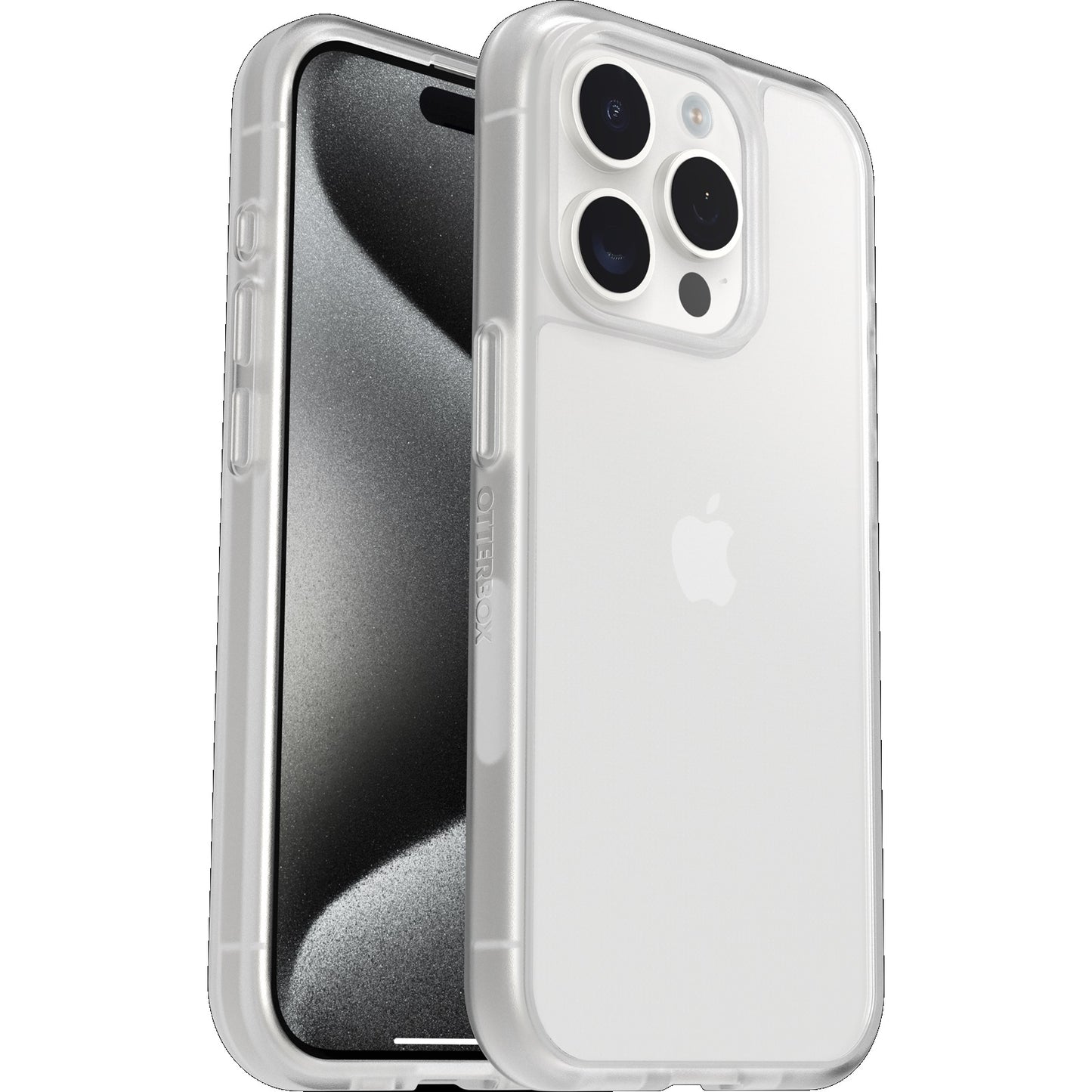 OtterBox React Apple iPhone 15 Pro (6.1') Case Clear - (77-92756), Antimicrobial, DROP+ Military Standard, Hard Case,Soft Grip,7 Years Warranty
