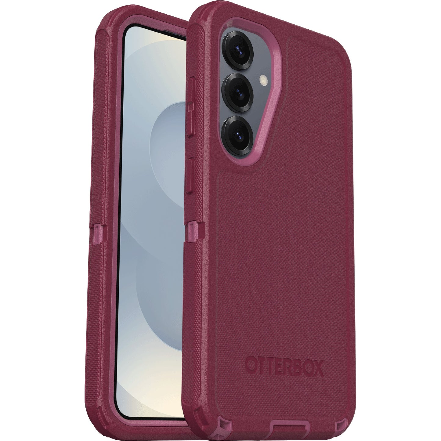 OtterBox Defender Samsung Galaxy S25 5G (6.2') Case Foxberry Pink-(77-97613),DROP+ 7X Military Standard,Wireless Charging Compatible,7 Years Warranty