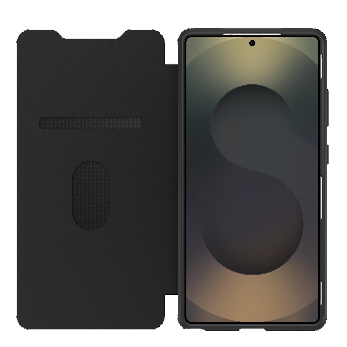 OtterBox React Folio Samsung Galaxy S25 Ultra 5G (6.9') Case Black Crystal (Clear/Black) - (77-97833), DROP+ Military Standard, 7 Years Warranty