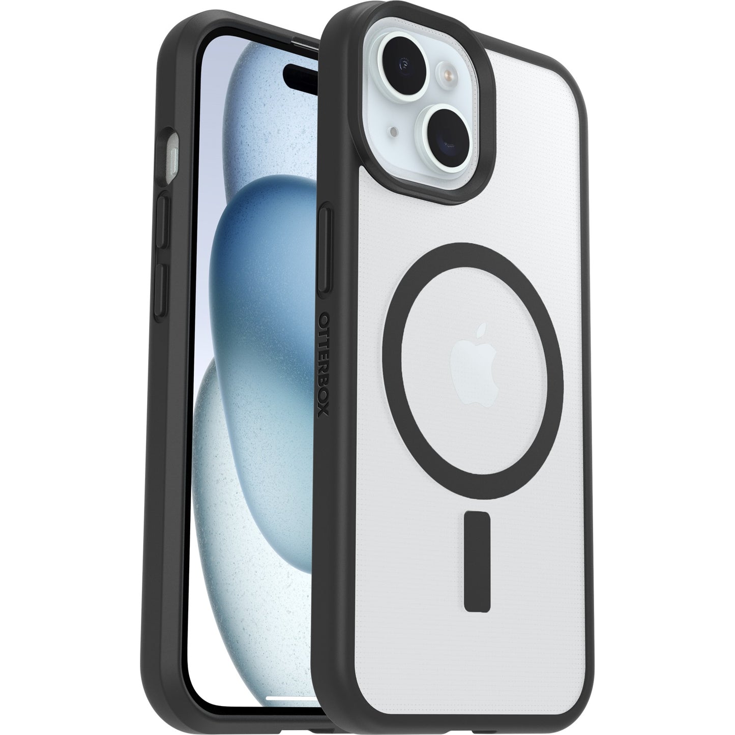 OtterBox React MagSafe Apple iPhone 16e/ iPhone 15/ iPhone 14/ iPhone 13 (6.1') Case Black Crystal (Clear/Black) No Retail Packaging,7 Years Warranty