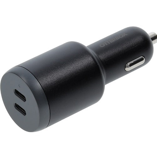 OtterBox 100W Dual Port Standard Fast Car Charger - Black (77-98237), 2 USB-C