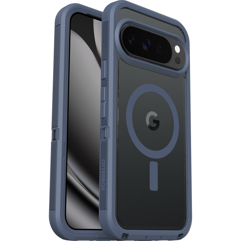 OtterBox Defender Pro XT Clear Magnets Google Pixel 10 Pro XL Bootcut Case - Blue (77-98270), DROP+ 7X Military Standard, 7 Years Warranty