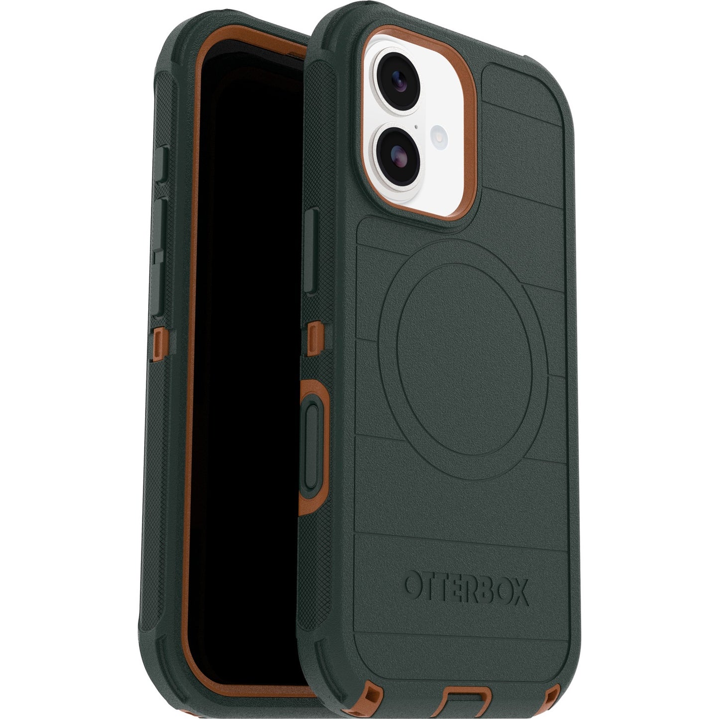 OtterBox Defender Pro MagSafe Apple iPhone 17 (6.3') Case Green Intrigue - (77-98362), DROP+ 7X Military Standard, Tri-Layer, 7 Years Warranty