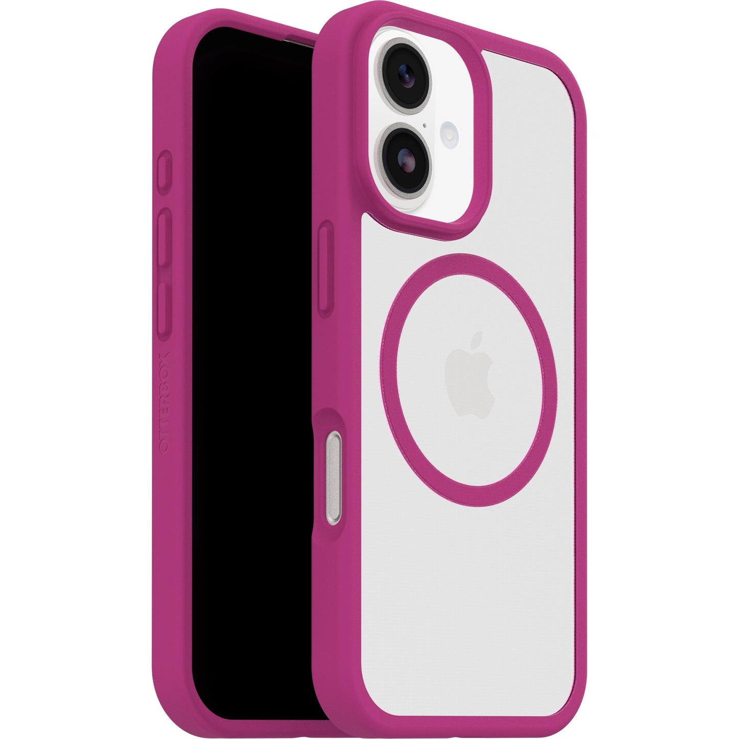OtterBox React MagSafe Apple iPhone 17 (6.3') Case Rose Crystal (Pink/Clear) - (77-98594), DROP+ Military Standard, Raised Edges, 7 Years Warranty