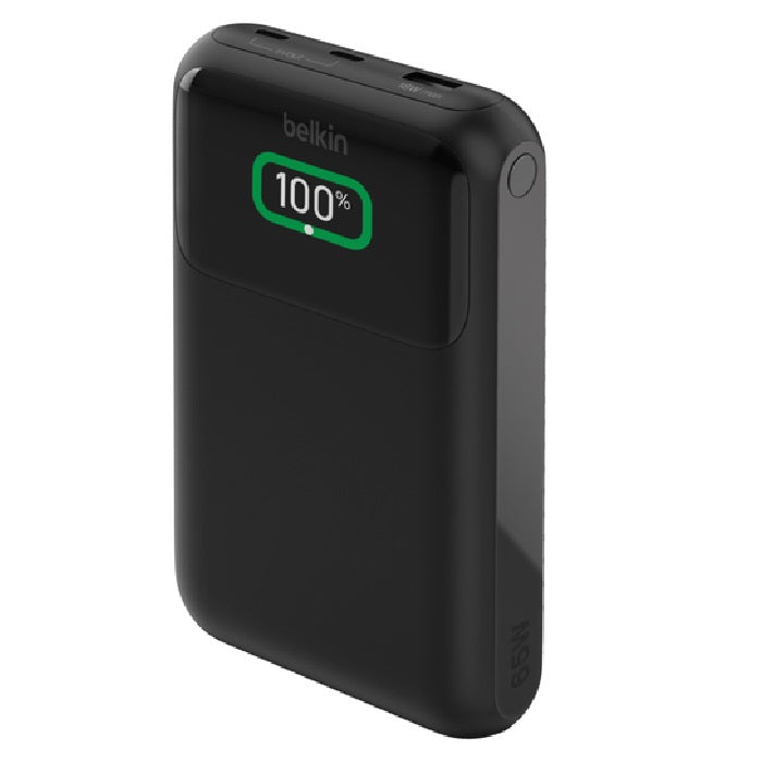Belkin BoostCharge Pro 20k mAh Laptop Power Bank (3 Port) + USB-C to USB-C Cable 60W (60cm) - Black (BPB020BTBK), 65W, 2x USB-C, 1x USB-A, 2 Years